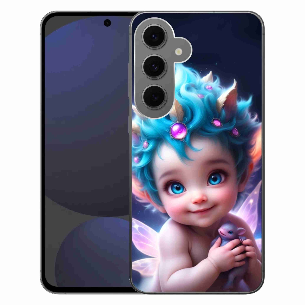 Gél borítás mmCase Samsung Galaxy S24 FE készülékhez - baba pillangószárnyakkal