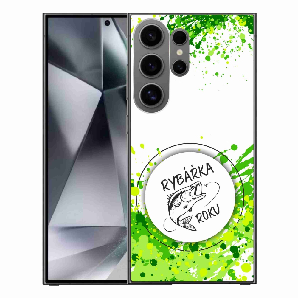 Gél borító mmCase Samsung Galaxy S24 Ultra - az év halászának fehér háttere