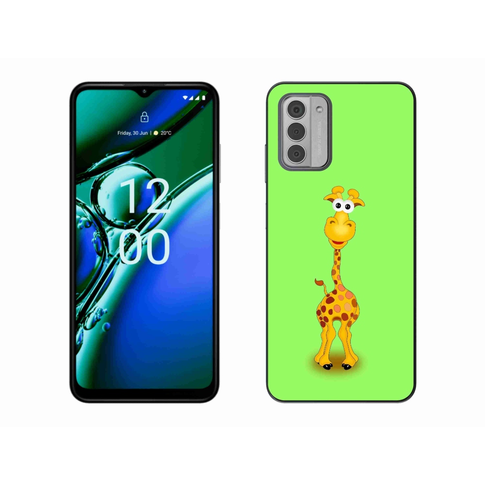 Zselés borítás mmCase a Nokia G42 készülékhez - rajzfilm zsiráf