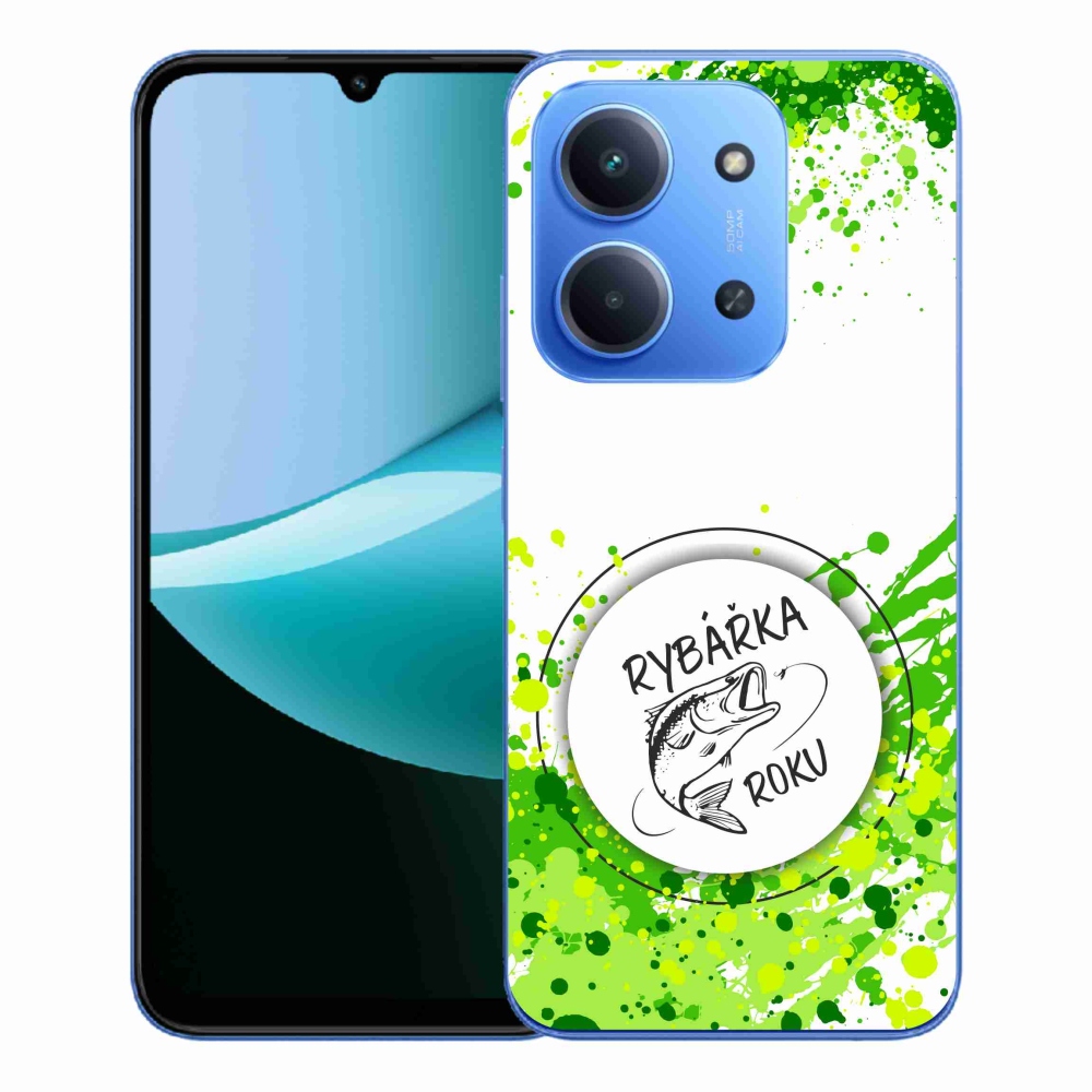 Gél borítás mmCase a Xiaomi Redmi 15C 4G/5G (173mm) - az év halászának fehér háttere