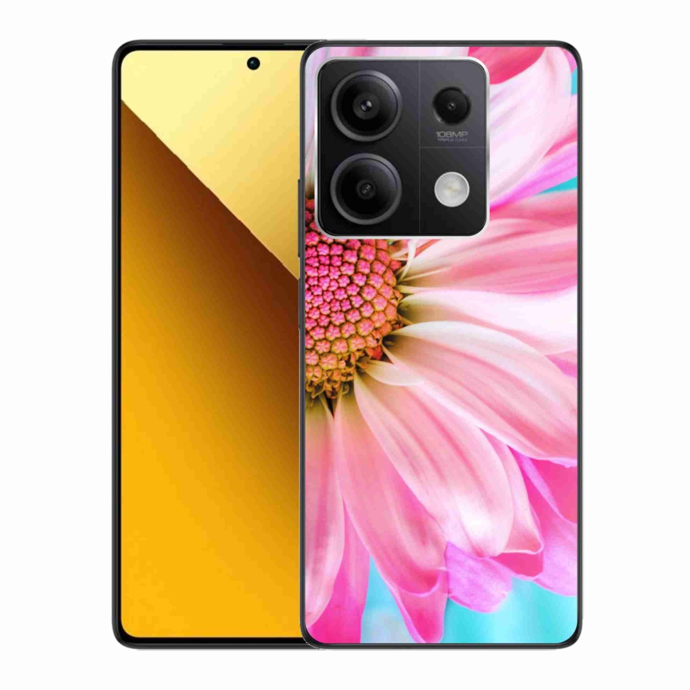 Gél borítás mmCase a Xiaomi Redmi Note 13 5G-hez - rózsaszín virág