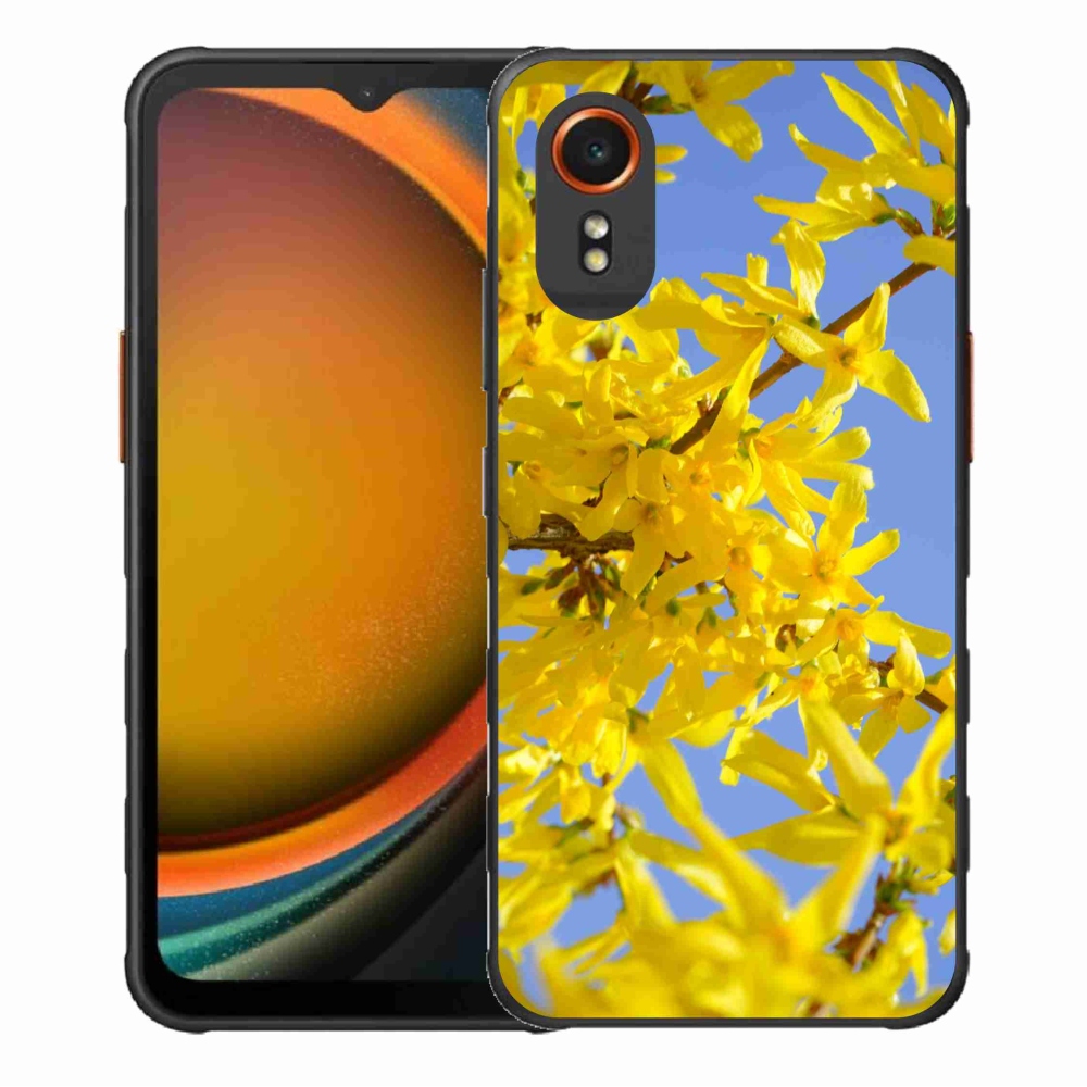 Gél borítás mmCase Samsung Galaxy Xcover 7 készülékhez - sárga virágok