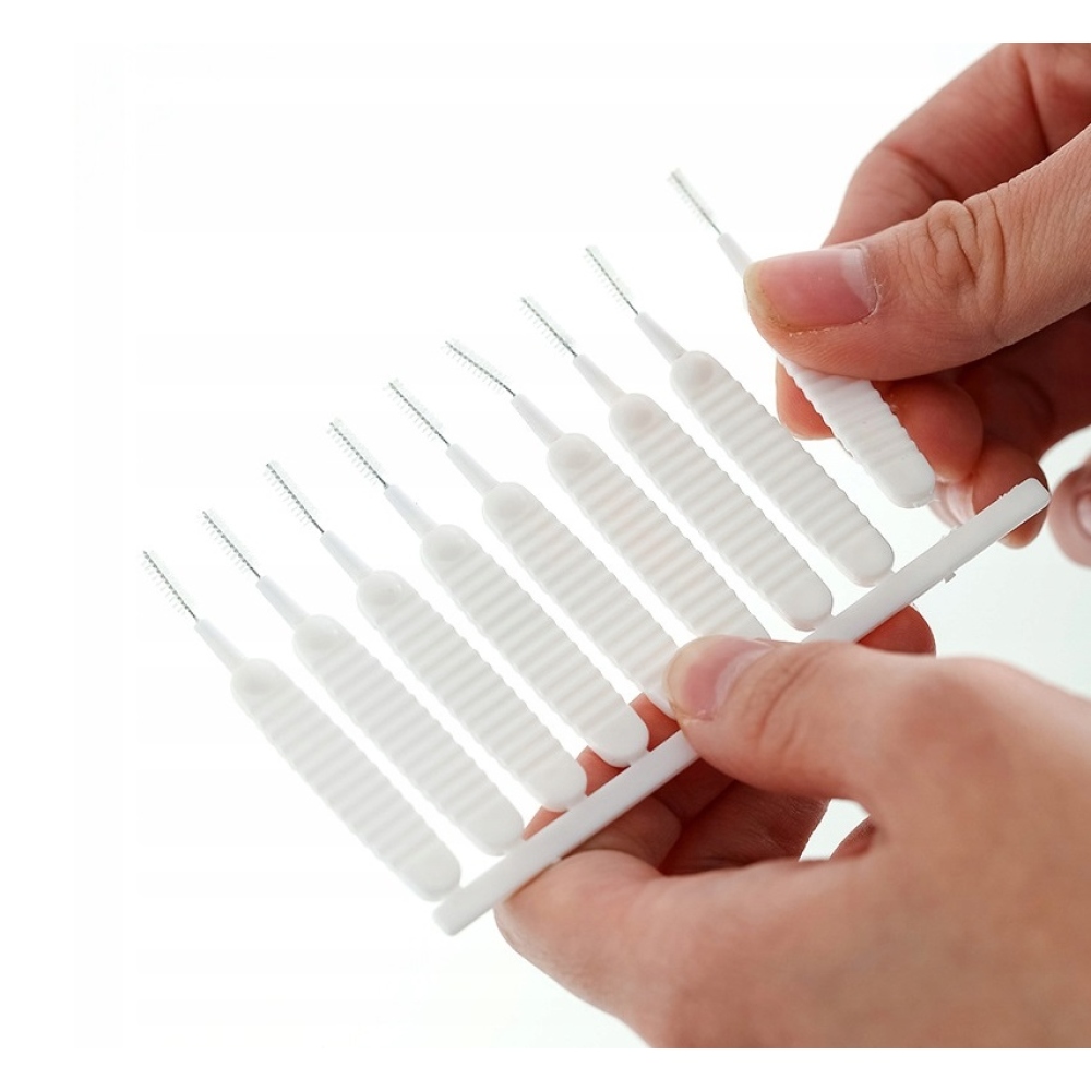 Tisztítókefe készlet telefon/zuhanyfej tisztítására (10db) - fehér színben