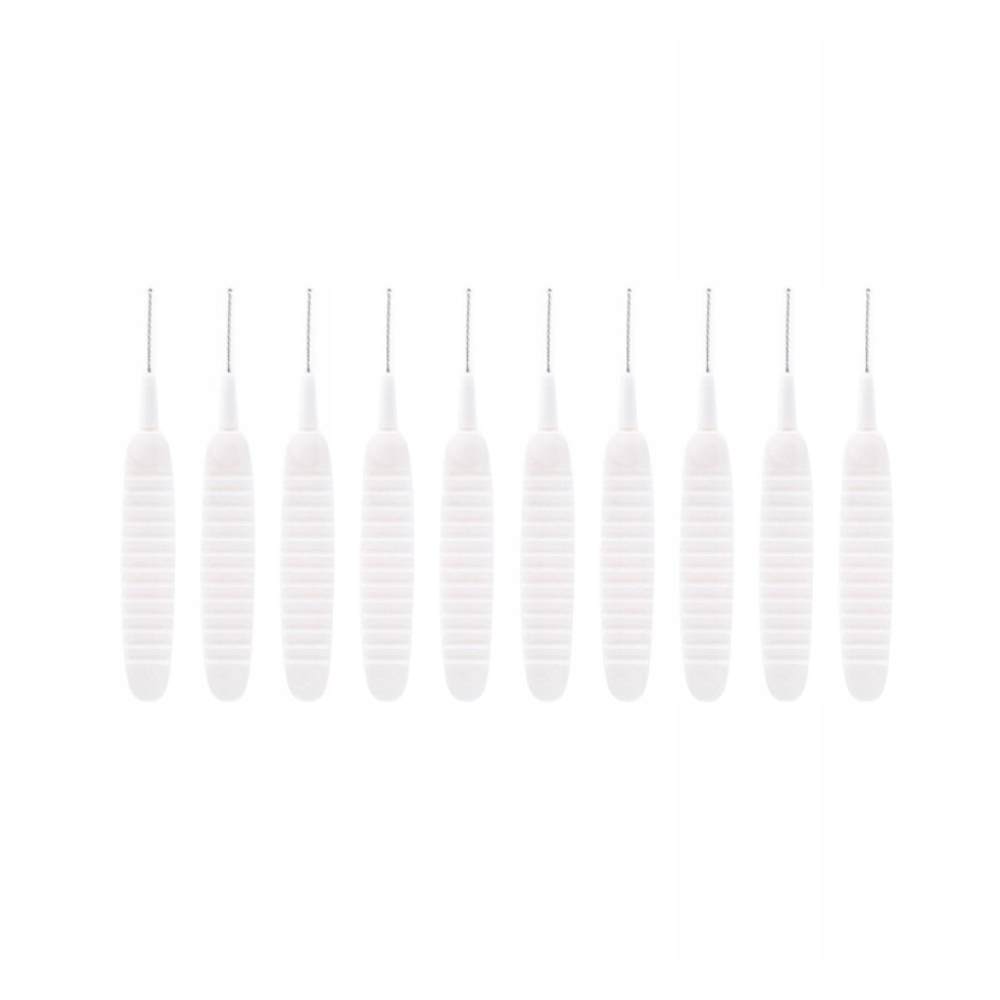 Tisztítókefe készlet telefon/zuhanyfej tisztítására (10db) - fehér színben