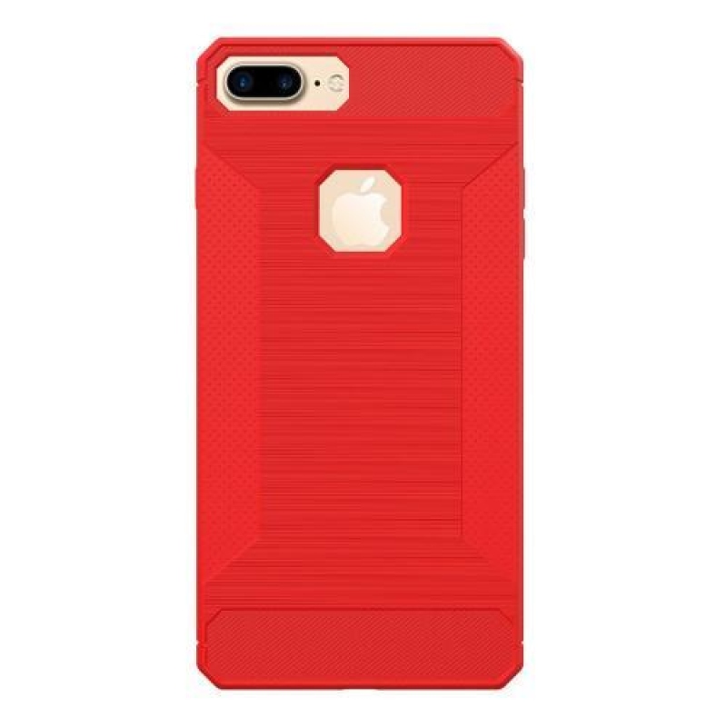 Homokos matt zselés tok iPhone 8 Plus és 7 Plus készülékhez - piros
