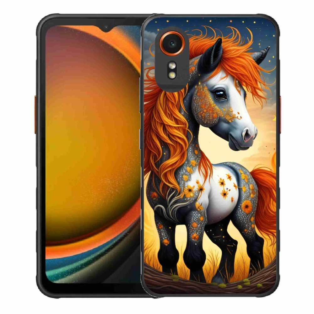 Zselés borítás mmCase Samsung Galaxy Xcover 7 készülékhez - színes póni