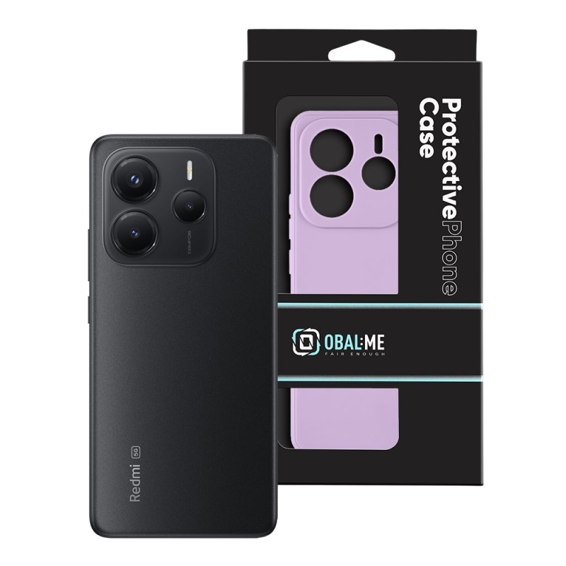 BORÍTÓ:ME matt TPU borító a Xiaomi Redmi Note 14 5G lila számára