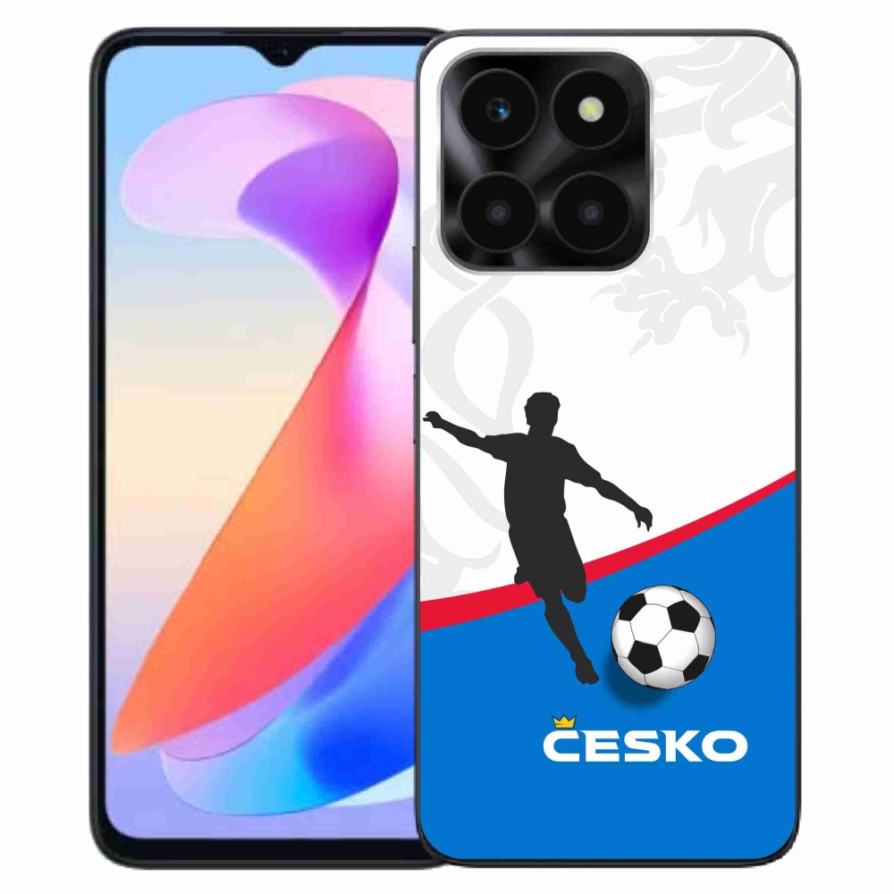Gél borítás mmCase a Honor X6a számára - futball Csehország 1