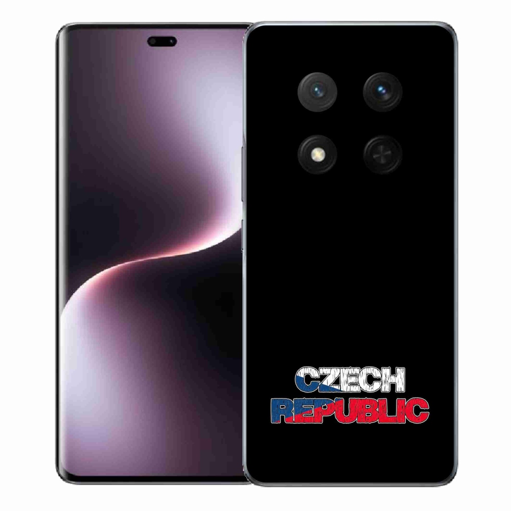 Gél borító mmCase a Honor Magic 7 Lite 5G készülékhez - Csehország fekete háttér