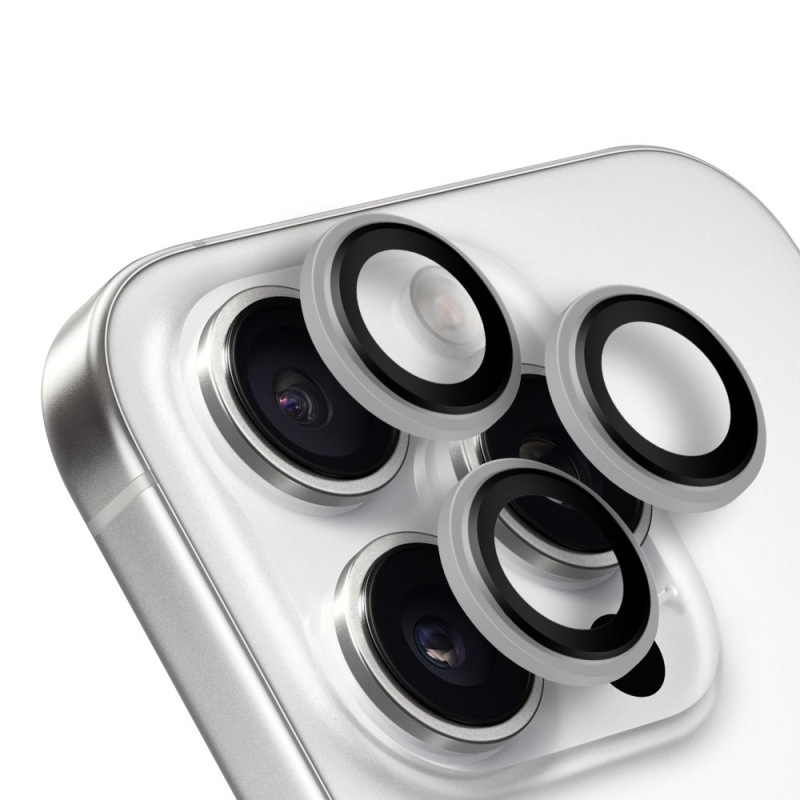 CSOMAG:ME objektívvédő Apple iPhone 15 Pro/15 Pro Max fehér titán