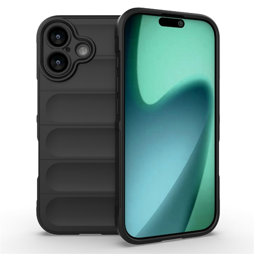 Rugg tartós zselés tok iPhone 17 készülékhez - fekete