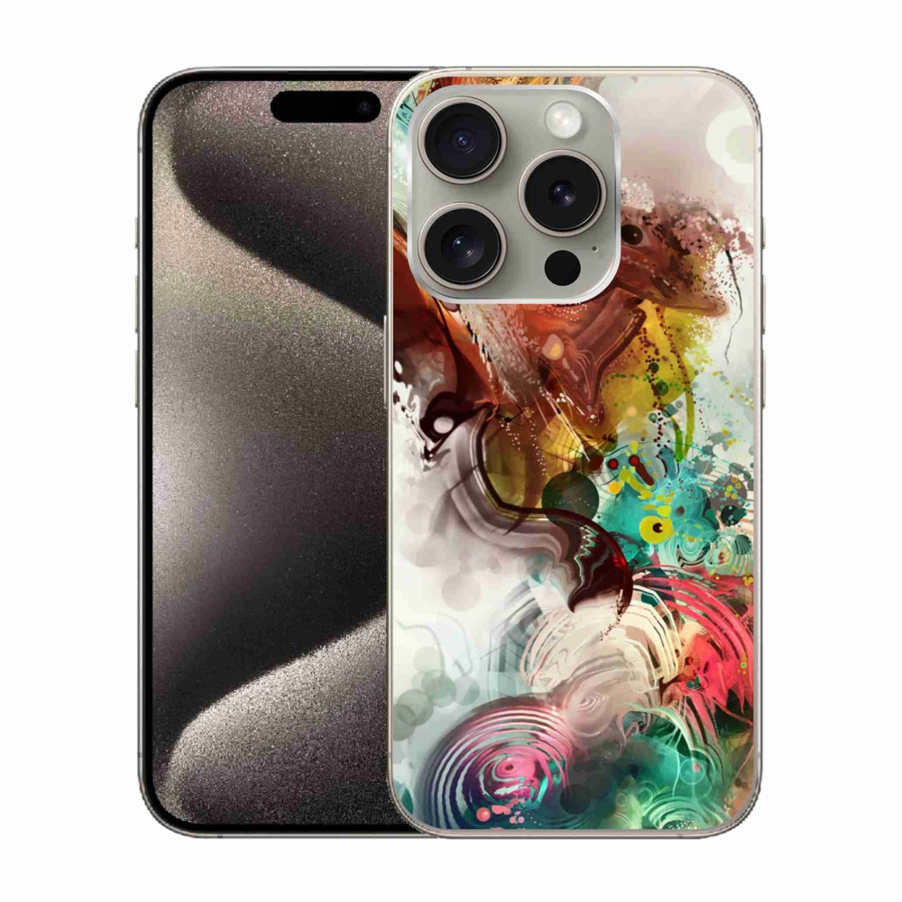 Zselés borítás mmCase iPhone 15 Pro készülékhez - absztrakt 1