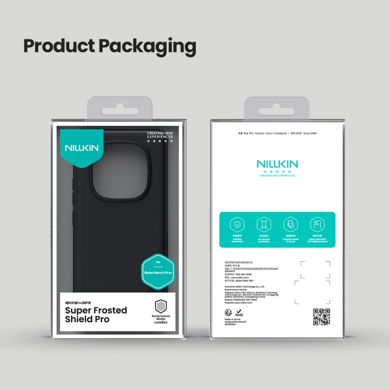 Nillkin Super Frosted PRO hátlap a Xiaomi Redmi Note 14 Pro+ 5G kékhez