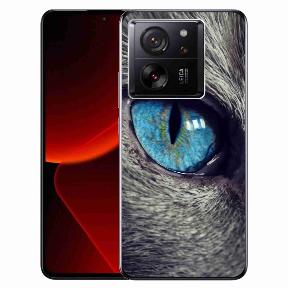 Gél borítás mmCase a Xiaomi 13T/13T Pro készülékhez - kék macskaszem