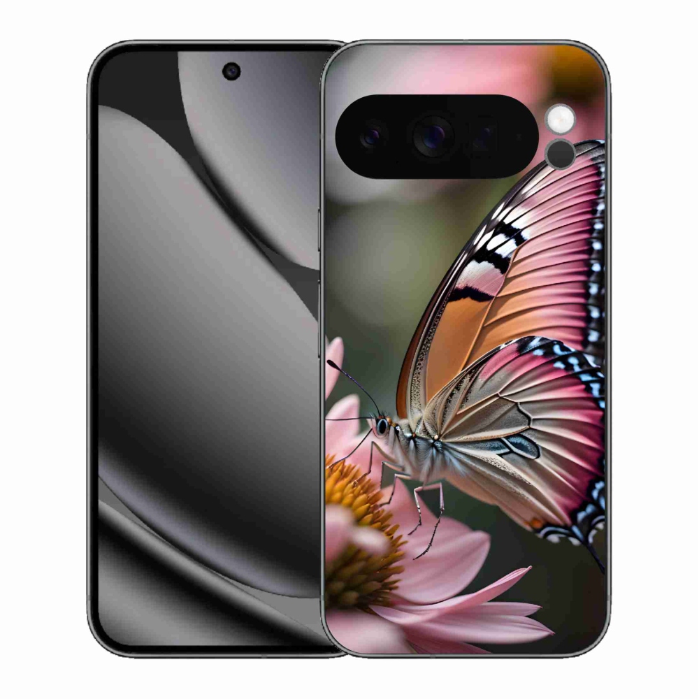 Zselés borítás mmCase a Google Pixel 10 Pro XL számára - színes pillangó