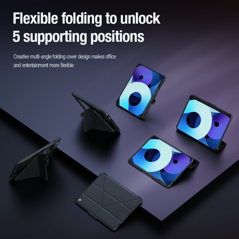 Nillkin Bumper PRO Védő állvány tok többszögű iPad Pro 11 2024 Zafír kék