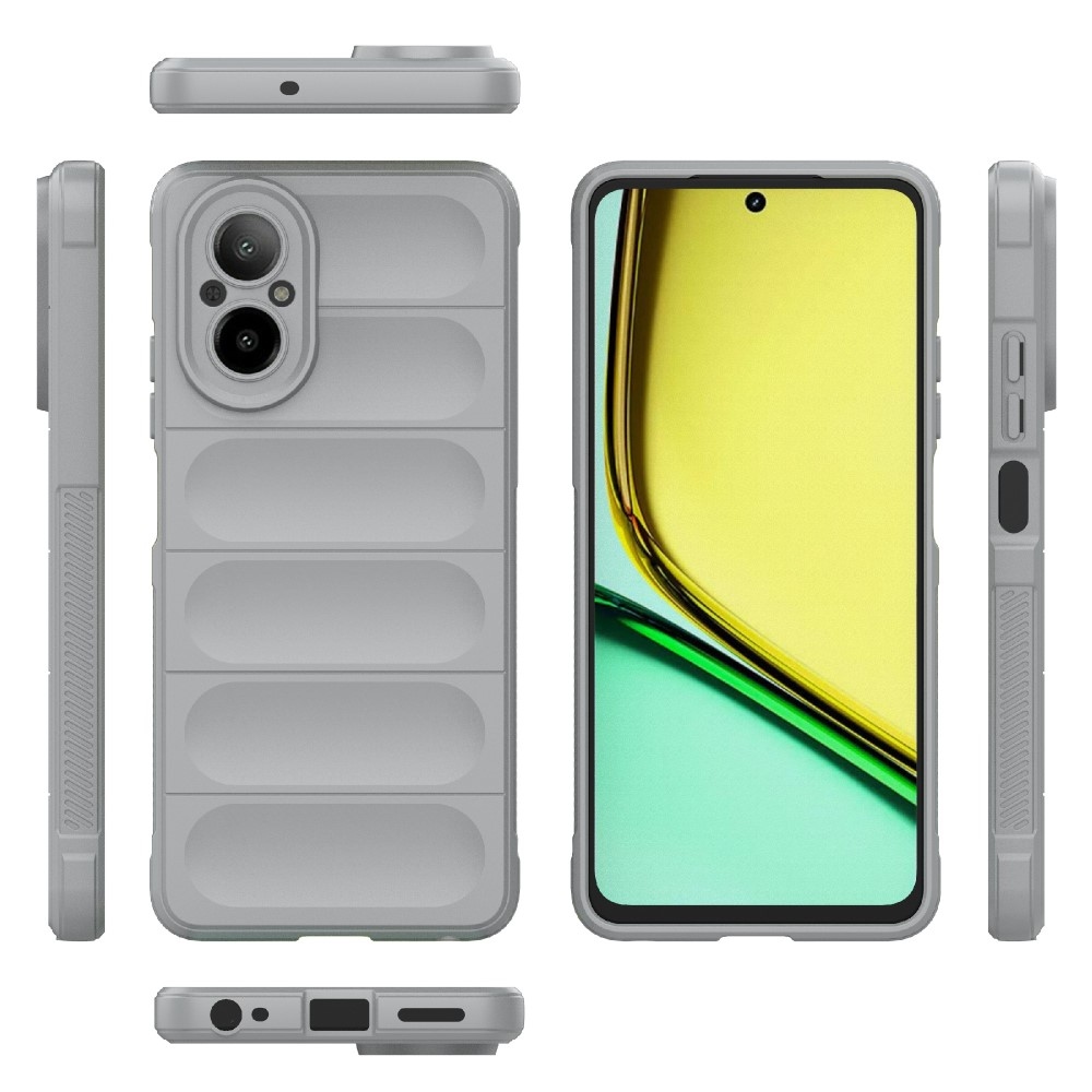Rugg tartós zselés mobiltelefon borító Realme C67 - világosszürke