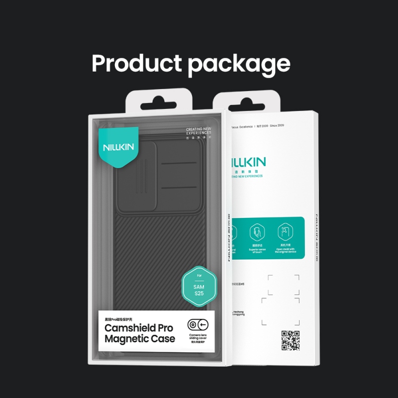 Nillkin CamShield PRO mágneses hátlap Samsung Galaxy S25 Fekete