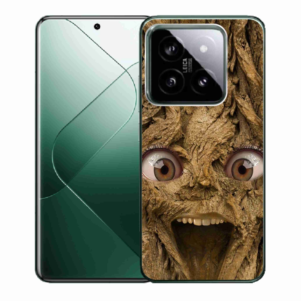 Gél borító mmCase a Xiaomi 14-hez - vidám fa szemekkel