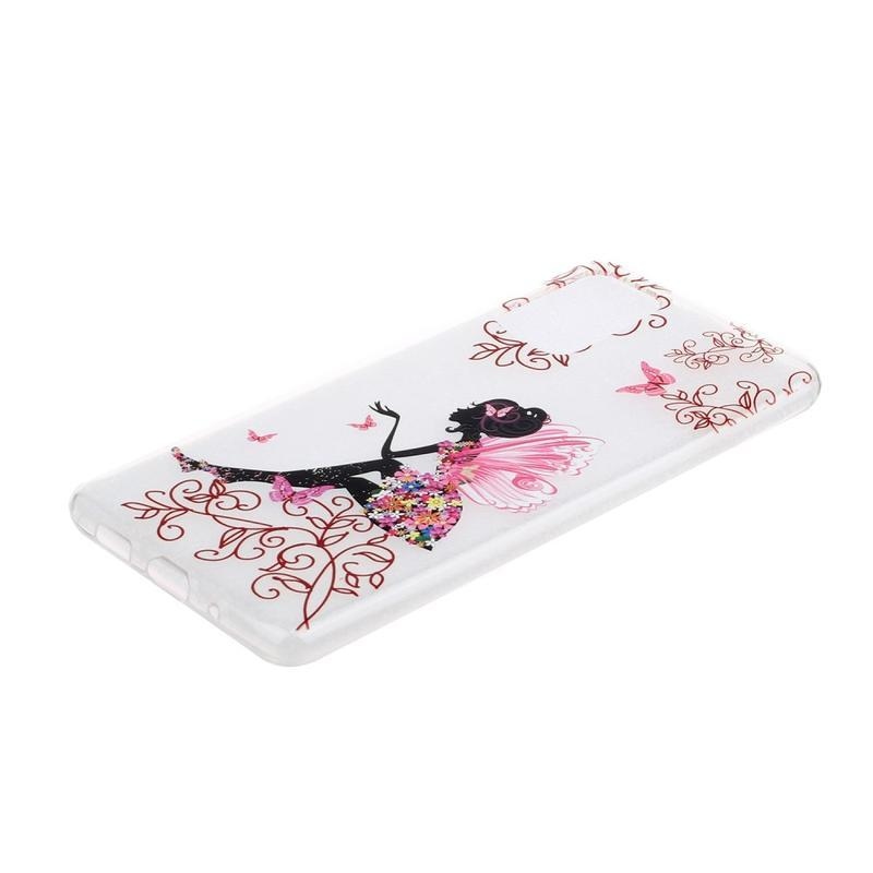 Zselés tok mobil Samsung Galaxy S20 Ultra - lány pillangókkal