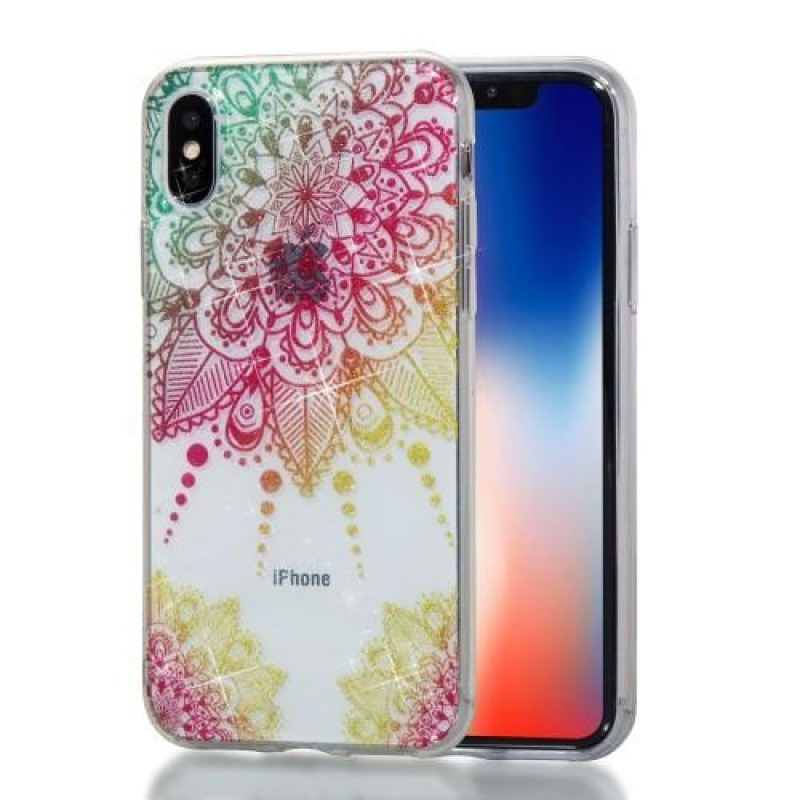 Shine zselés tok iPhone X készülékhez - mandala