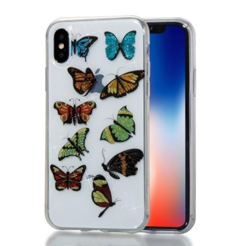 Shine zselés tok iPhone X készülékhez - pillangósugár