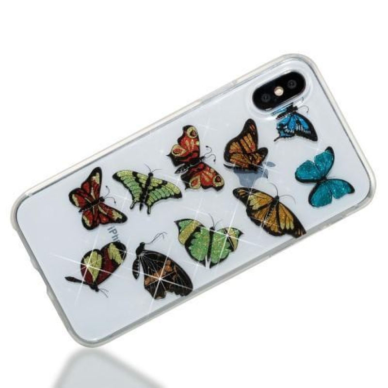 Shine zselés tok iPhone X készülékhez - pillangósugár