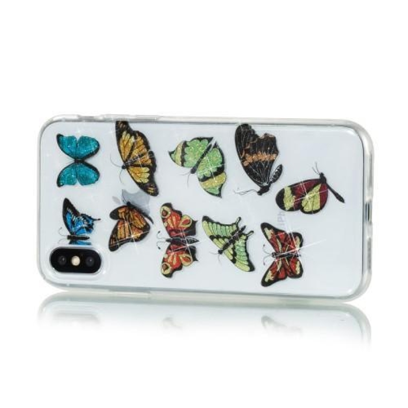 Shine zselés tok iPhone X készülékhez - pillangósugár