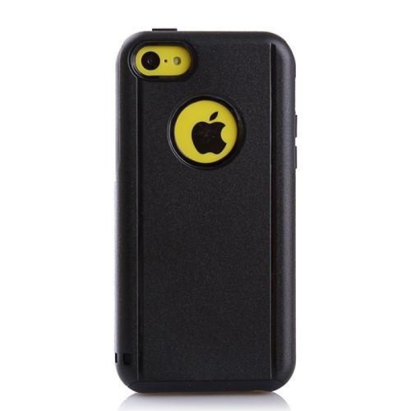 Sokkoló hibrid tartós tok iPhone 5C készülékhez - fekete