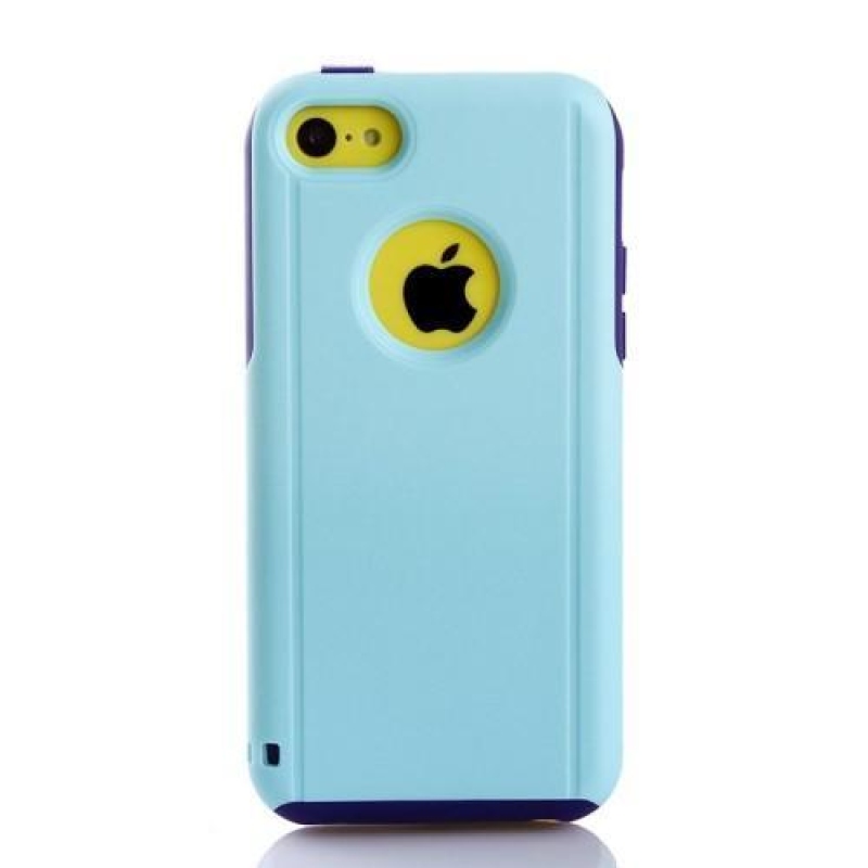 Sokkoló hibrid tartós tok iPhone 5C készülékhez - világoskék