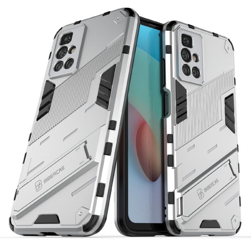 Ütésálló hibrid borító csuklós állvánnyal Xiaomi Redmi 10/Redmi 10 (2022) - fehér