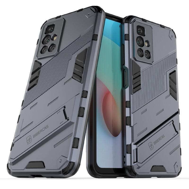 Ütésálló hibrid borító csuklós állvánnyal Xiaomi Redmi 10/Redmi 10 (2022) - szürke