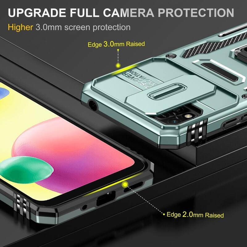 Sokkoló visszahúzható hibrid borítás Xiaomi Redmi 10A - zöld