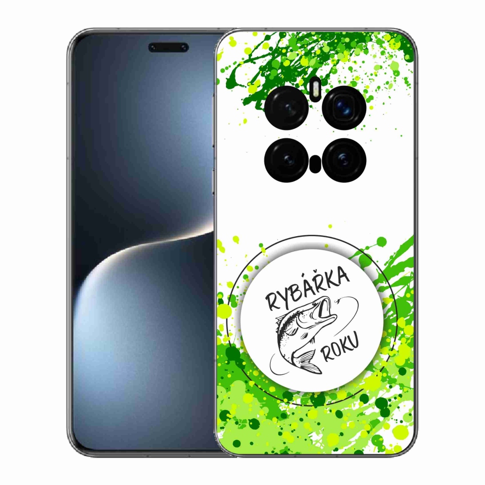 Gél borító mmCase a Honor Magic 7 Pro 5G-n - az év horgásza fehér háttérrel