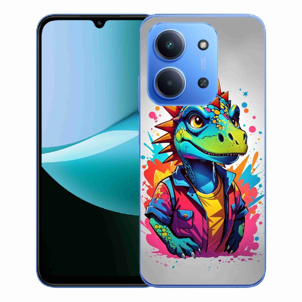 Gél borítás mmCase a Xiaomi Redmi 15C 4G/5G (173mm) - színes dinoszauruszhoz