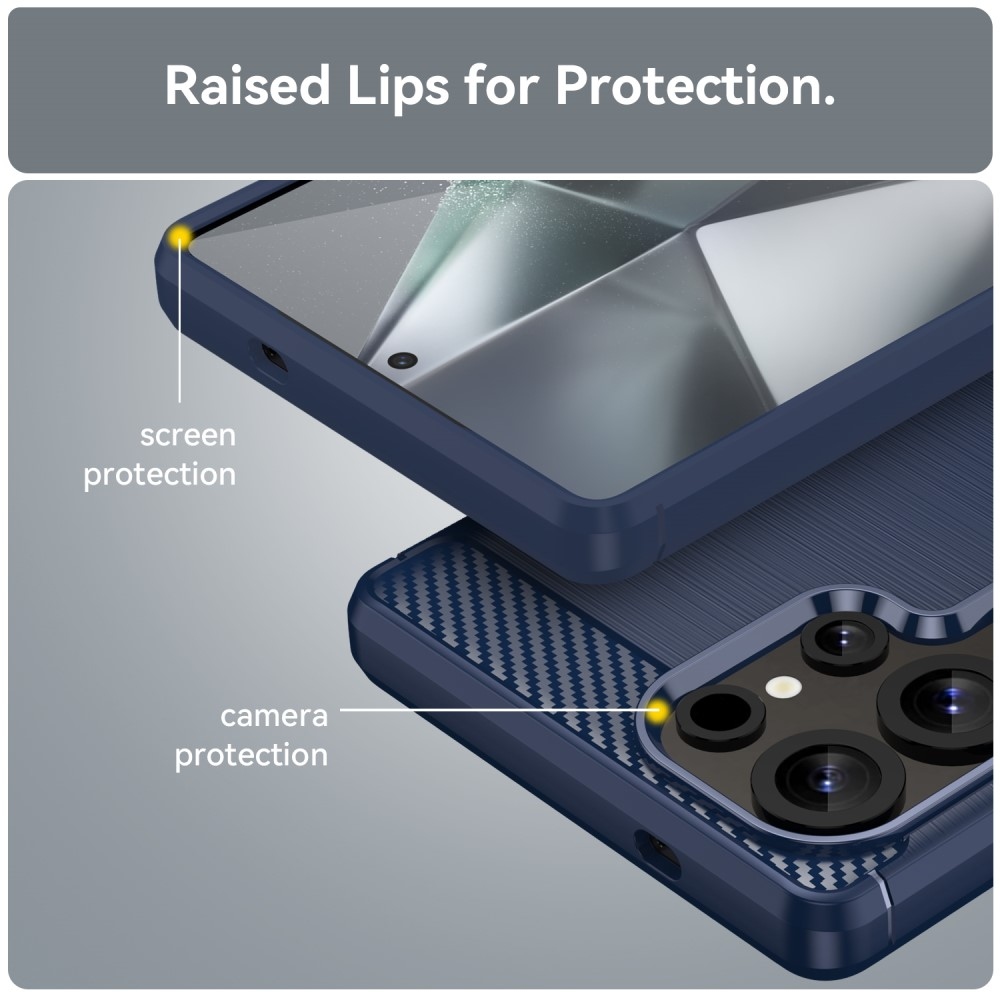 Szénálló zselés tok Samsung Galaxy S25 Ultra készülékhez - kék