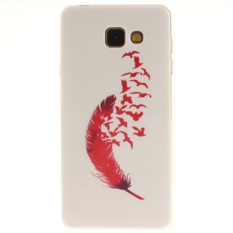 Selyem zselés borító Samsung Galaxy A3 (2016) - piros toll