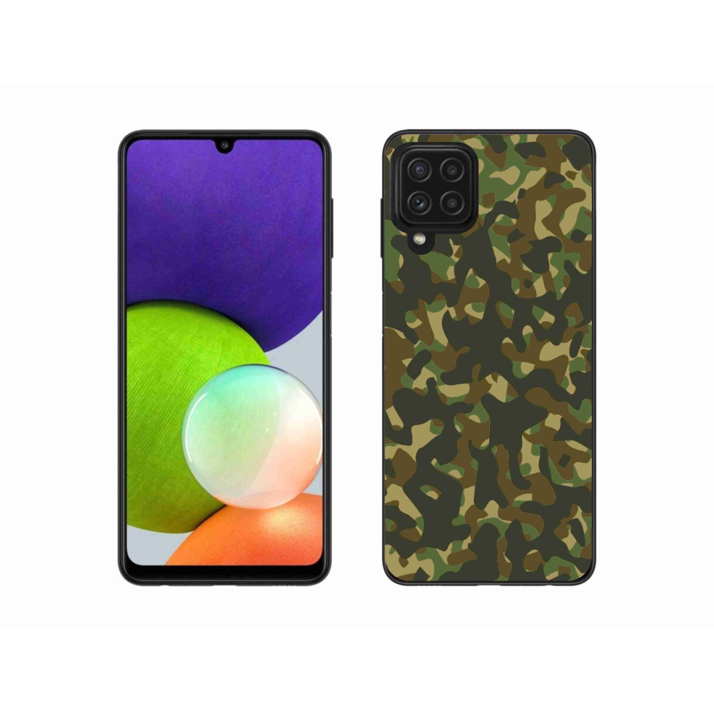 Zselés borítás mmCase Samsung Galaxy A22 4G - terepszínű mintázat 1
