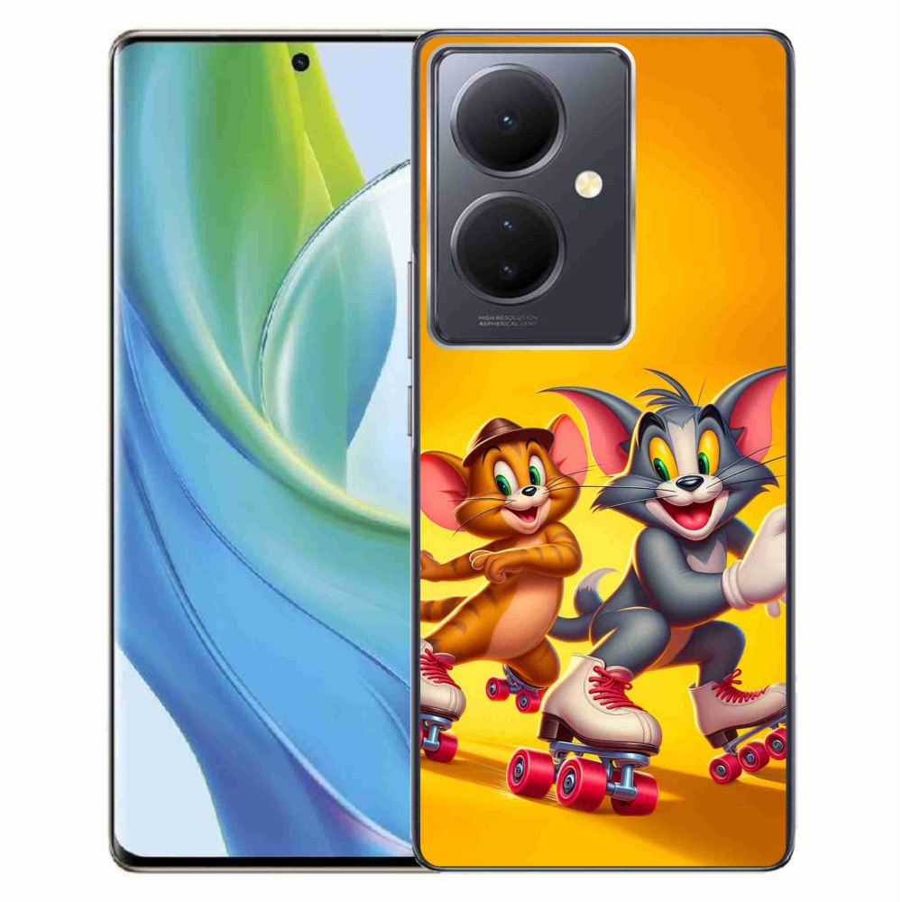 Gél borító mmCase a Vivo V29 Lite 5G-hez - tom and jerry