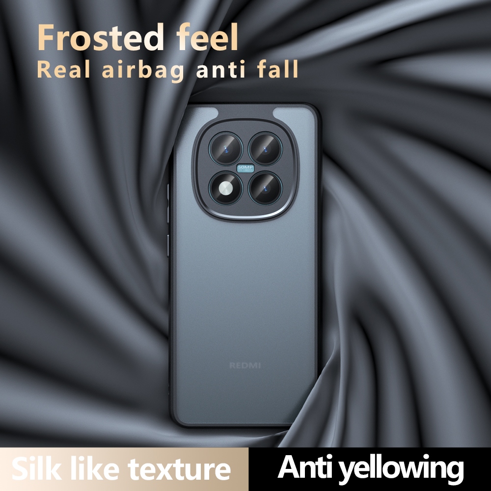 Skiny matt zselés tok Xiaomi Redmi Note 15 Pro+ 5G - fekete