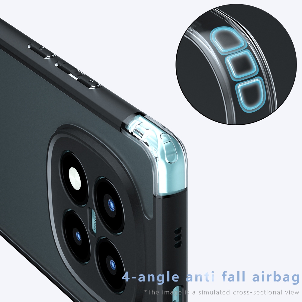 Skiny matt zselés tok Xiaomi Redmi Note 15 Pro+ 5G - fekete