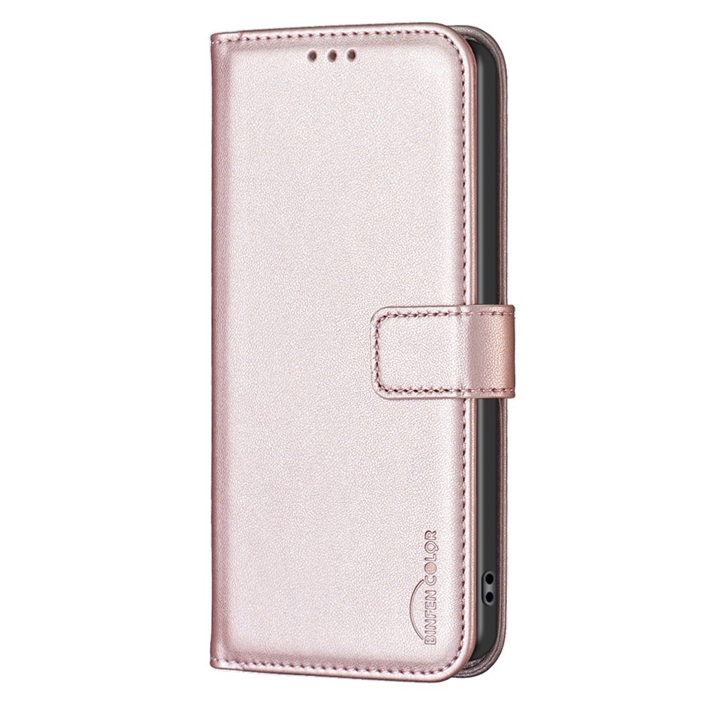BNF könyv tok Motorola Moto G84 5G - rózsa arany