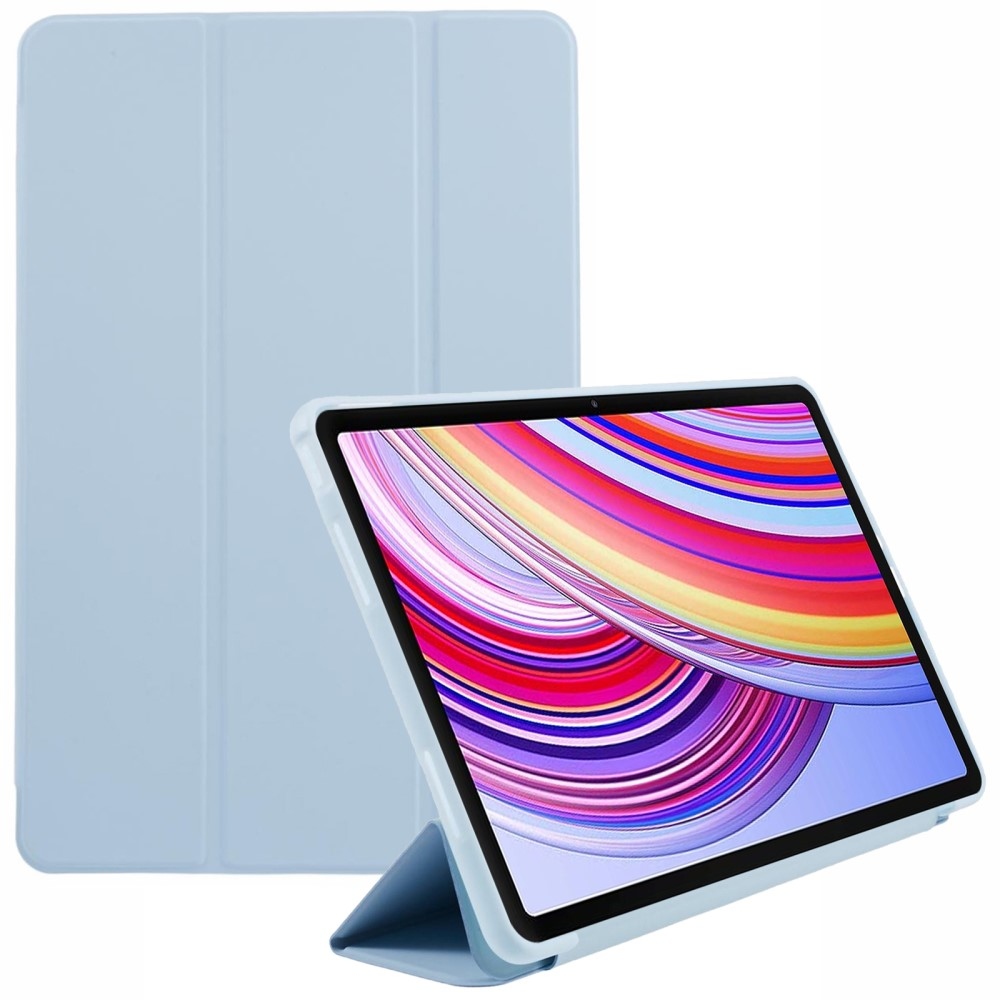 Összecsukható intelligens záró tok Xiaomi Redmi Pad Pro 4G/5G tablethez - világoskék színben