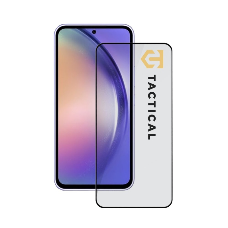 Taktikai üvegpajzs 5D üveg a Samsung Galaxy A56-hoz Fekete