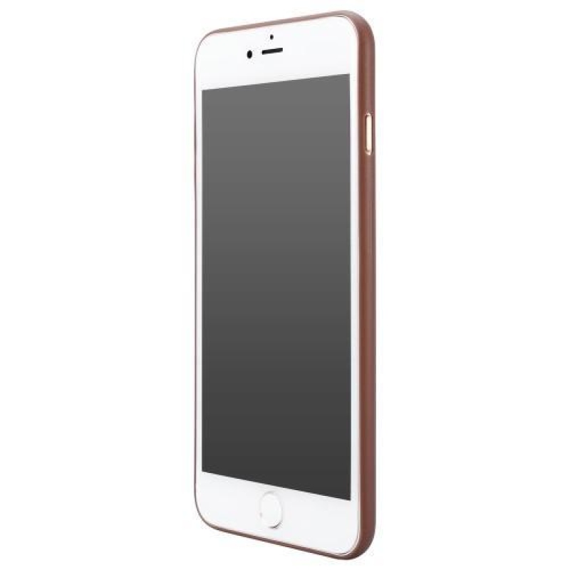 Elegáns műanyag tok iPhone 8 Plus és iPhone 7 Plus készülékhez - barna színben