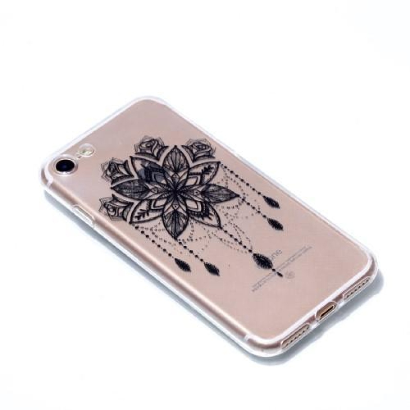 Slend vékony zselés tok iPhone 7 Plus és 8 Plus készülékhez - virág