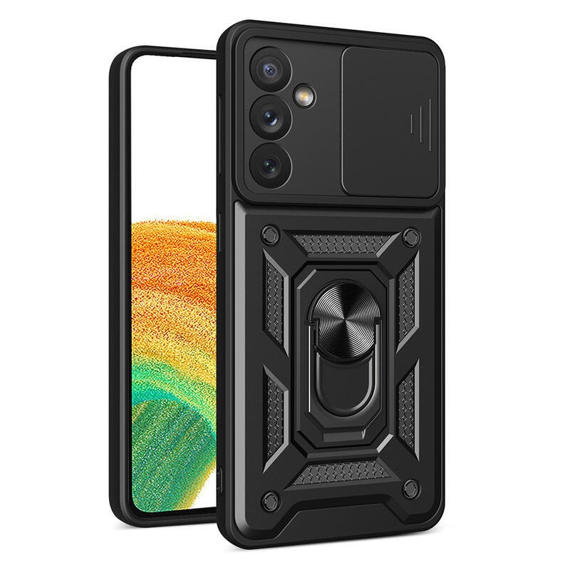 Csúszásálló hibrid borítás Samsung Galaxy A34 5G készülékhez - fekete