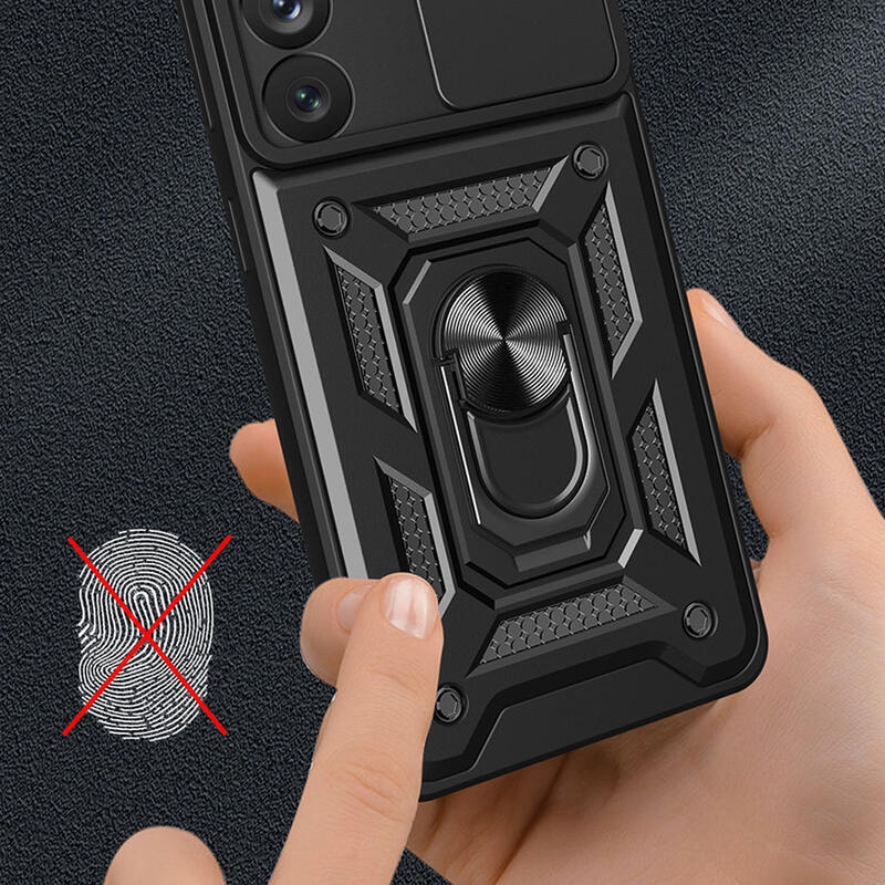 Csúszásálló hibrid borítás Samsung Galaxy A54 5G készülékhez - fekete