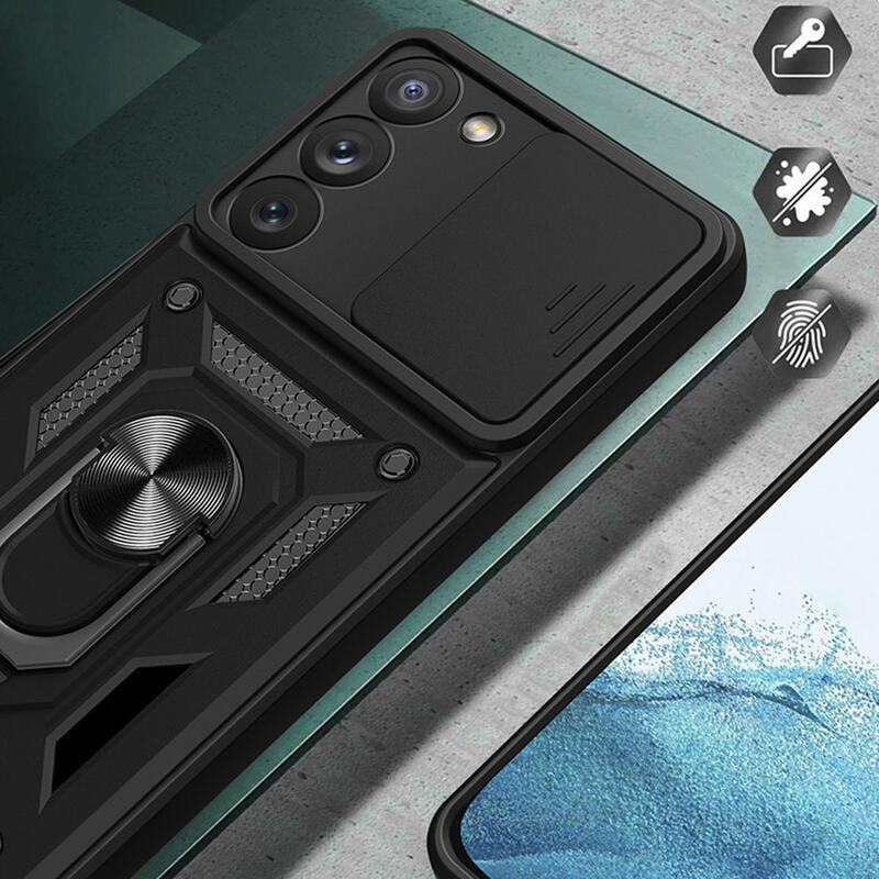 Csúszásálló hibrid borítás Samsung Galaxy A54 5G készülékhez - fekete
