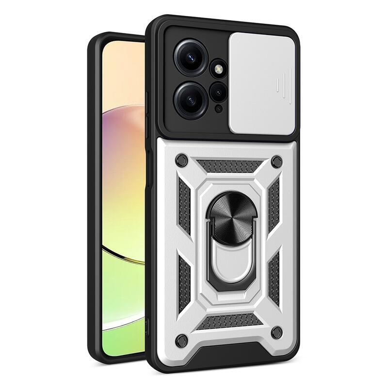 Tartós hibrid borító Xiaomi Redmi Note 12 4G csúszka - ezüst
